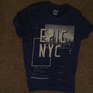 A blue and white shirt